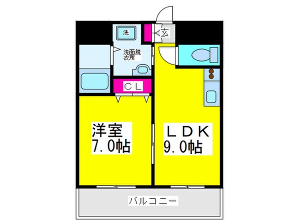 シティ－コ－ト南瓦町の物件間取画像